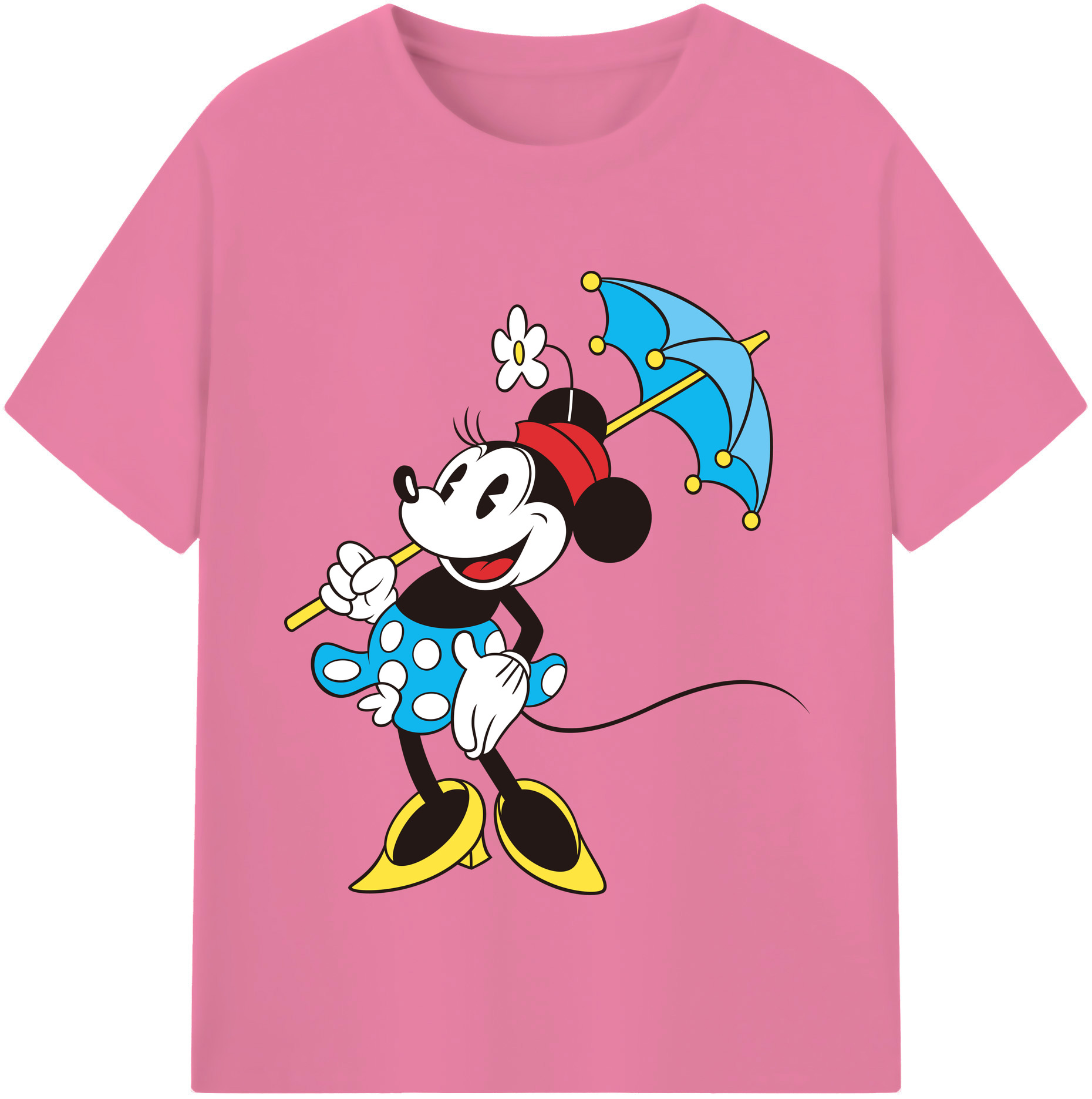 （画像用） ミッキーマウス Mickey Mouse 綿100％半袖Tシャツ（フロントプリント）